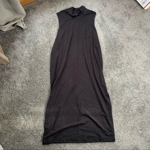 Cuyana turtleneck sleeveless midi dress